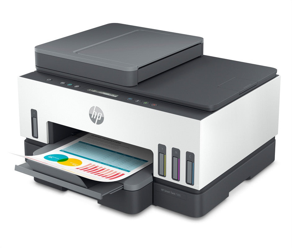 Impresora multifunción HP Smart Tank 7305 con conectividad inalámbrica
