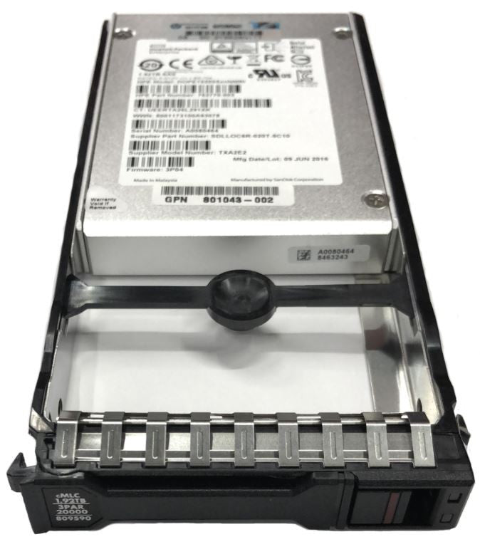 HPE 1.92 TB CMLC SAS 6 Gbps 2.5-inch Internal Solid State Drive (SSD) 809590-001