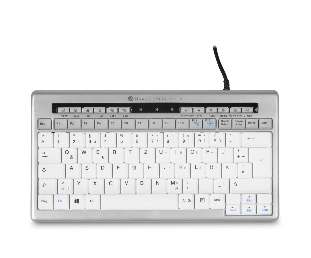 Bakker Elkhuizen S-board 840 Design, teclado ergonómico (distribución alemana QWERTZ) BNES840DDE