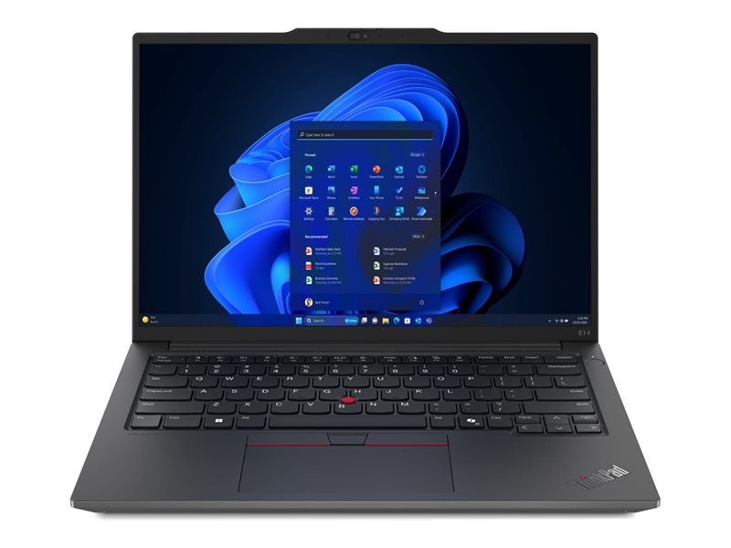 Lenovo ThinkPad E14 Gen 6 (Intel) Intel Core Ultra 7 155H Laptop 35.6 cm (14") WUXGA 16 GB DDR5-SDRAM 512 GB SSD Wi-Fi 6E (802.11ax) Windows 11 Pro Belgian Black