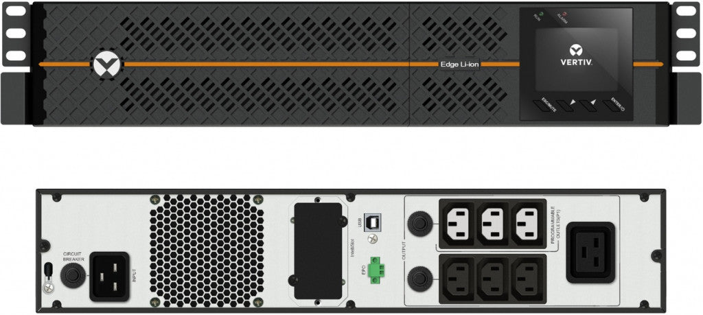 VERTIV EDGELI -2200ITR2U UPS LINE -INTERACTIVE 2.2 KVA 1980 W 6 AC Salida (s)