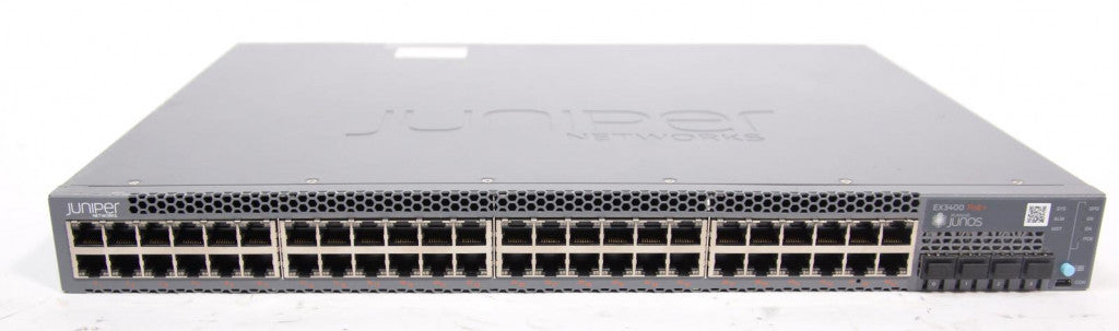 Juniper EX3400 48port Switch gestionado L2/L3 Gigabit Ethernet (10/100/1000) Potencia sobre Ethernet (POE) 1H Negro