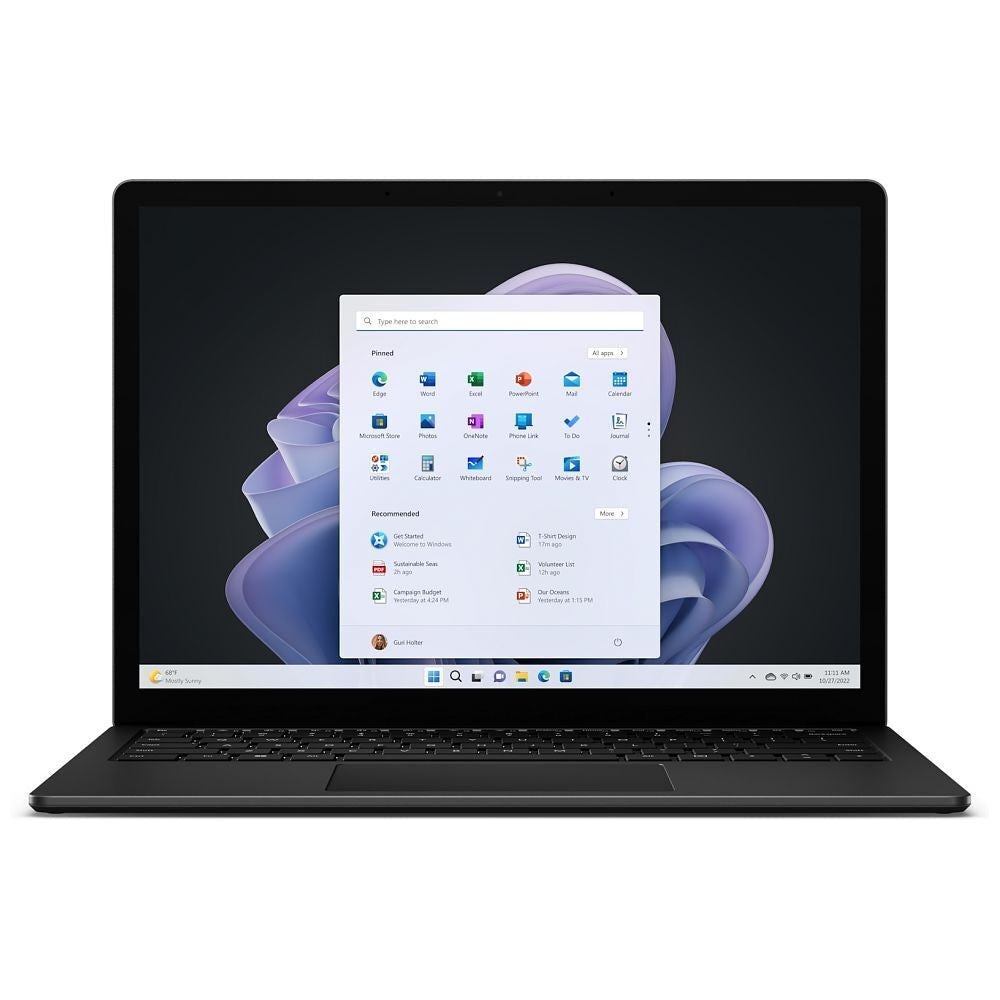 Portátil Microsoft Surface 5 de 13,5&quot; en color negro mate i7-1255U, 16 GB, 512 GB de SSD W10yo <tc>QWERTZ</tc> RBG-00033 suizo