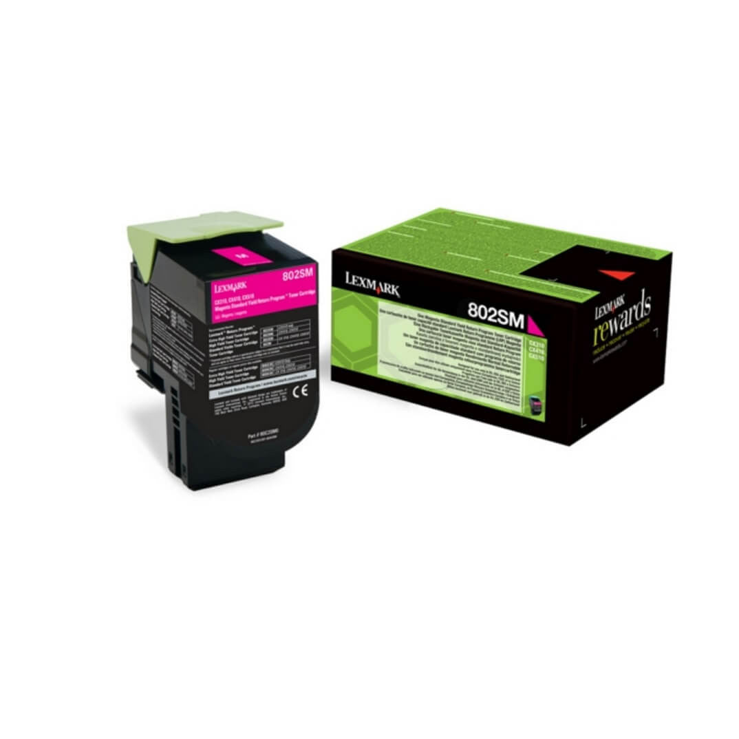 Lexmark 80C2SME tonercartridge 1 stuk(s) Origineel Magenta