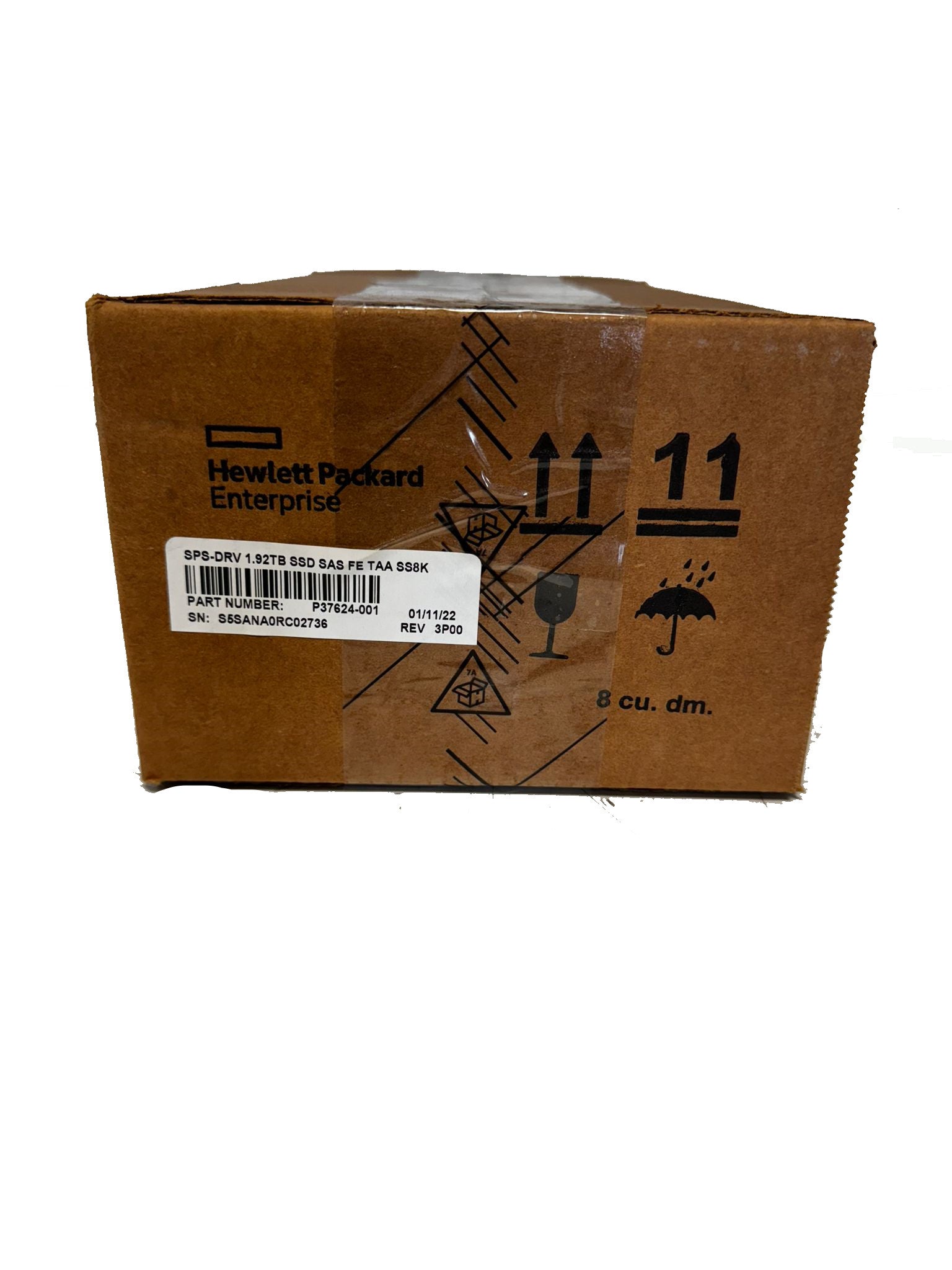 HPE SPS-DRV 1.92TB SSD SAS para SS8K P37624-001