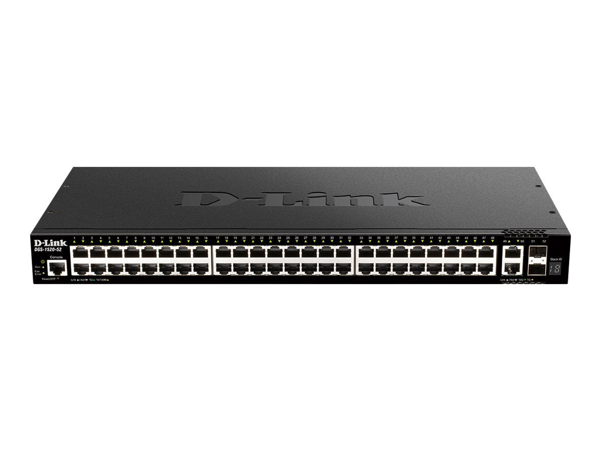 D-Link DGS-1520-28/E Network Switch gestionado L3 10G Ethernet (100/1000/10000) 1H Negro