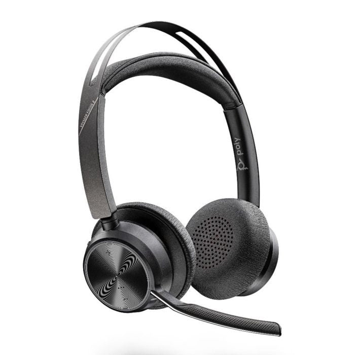 Poly Voyager Focus 2 Auriculares de oficina Camino e inalámbrico Oficina/centro de llamadas USB Tipo-A Bluetooth Titular de carga Negro