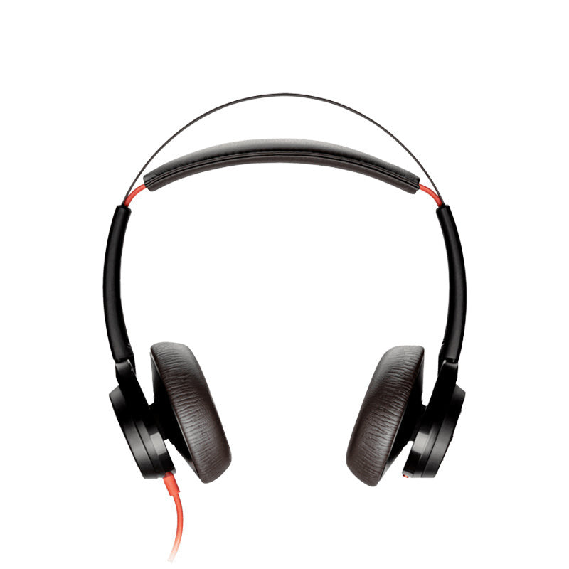 Poly Blackwire 7225 Headset Bedraad Hoofdband Oproepen/muziek USB Type-C Wit