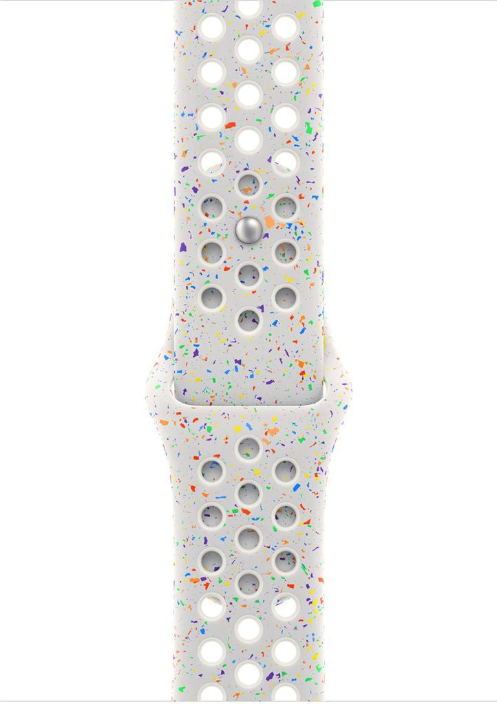 Apple MUUK3ZM/A slimme draagbare accessoire Band Wit Aluminium, Fluorelastomeer