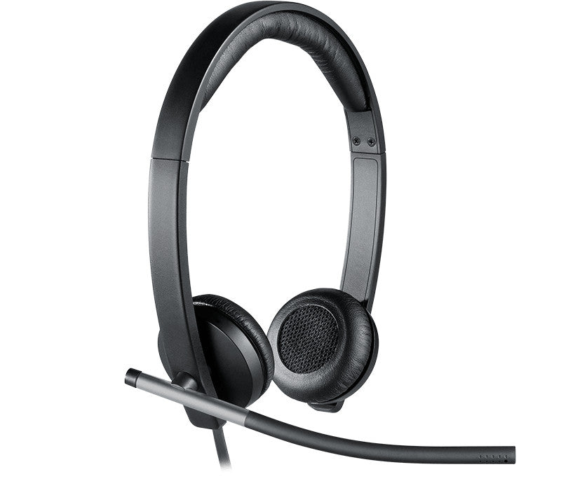 Logitech 981-000519 hoofdtelefoon/headset Bedraad Hoofdband Kantoor/callcenter USB Type-A Zwart, Zilver