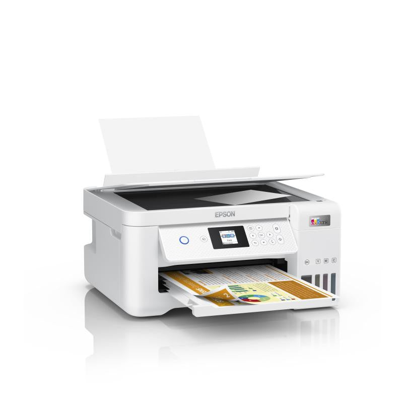 Epson EcoTank ET-2856 Impresora multifunción A4 Wi-Fi – Tinta de alto rendimiento – Blanco