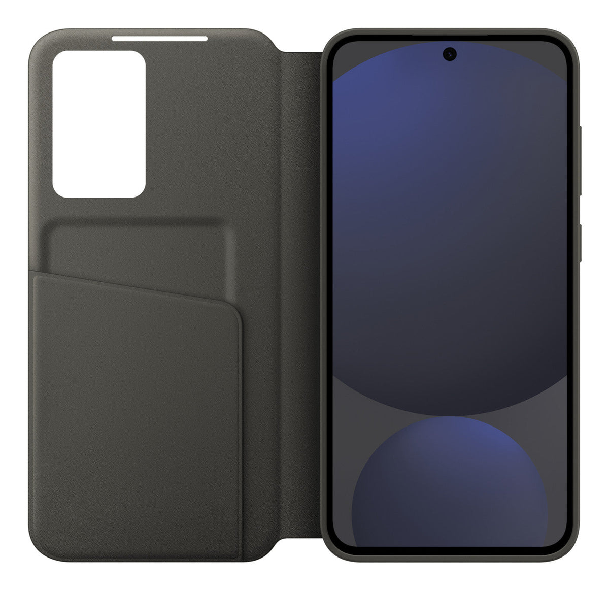 Samsung Galaxy S24 FE Smart View Wallet Case EF-ZS721CBEGWW – Zwart bescherming & kaartvak - Compridis