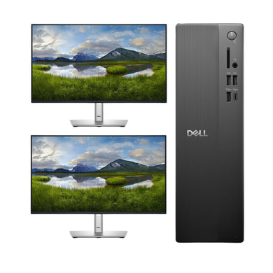 DELL Slim ECS1250 con Doble Monitor DELL de 24" Bundle